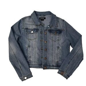 Jou Jou Premium Denim Collection Blue Jean Jacket Size Women's XL